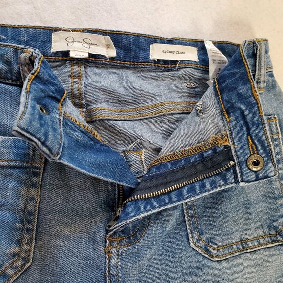Jessica Simpson Jeans Tween Girl's Size 16 Bootcut Cute Square Pockets on Front - Picture 10 of 15